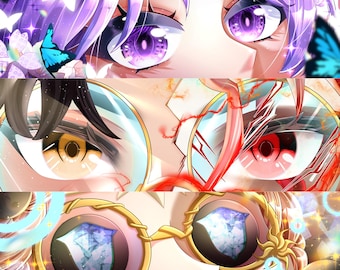 Custom eye-banner: banner voor Twitch, X, Discord, YouTube en socials