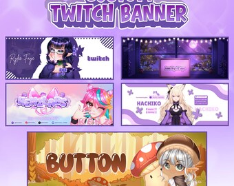 Custom Twitch Banner Design: Animated Streamer Art