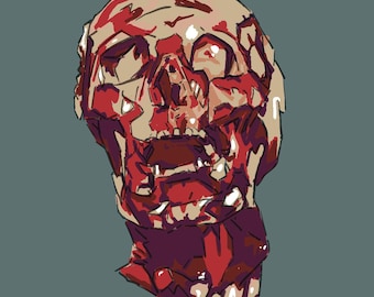 Gore face sticker