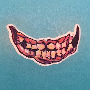 Smile gore sticker