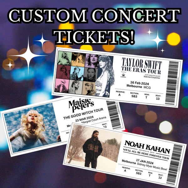 Custom Concert Tickets