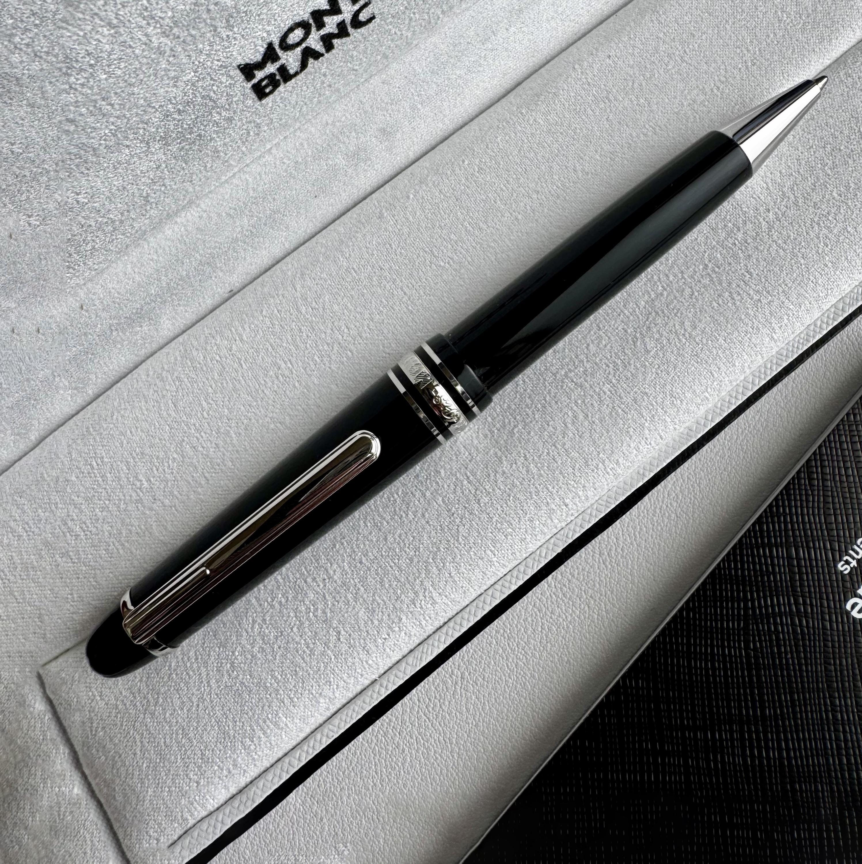 Montblanc PLATINUM 万年筆 黒 シルバー Montblanc Platinum - Etsy