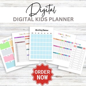 Kids Daily Planner Printable | Dot Game | Planner for Kids | Diary for ...