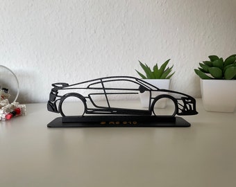 RS6 Inspired Personalized Line Art Plastic Model | Silhouette