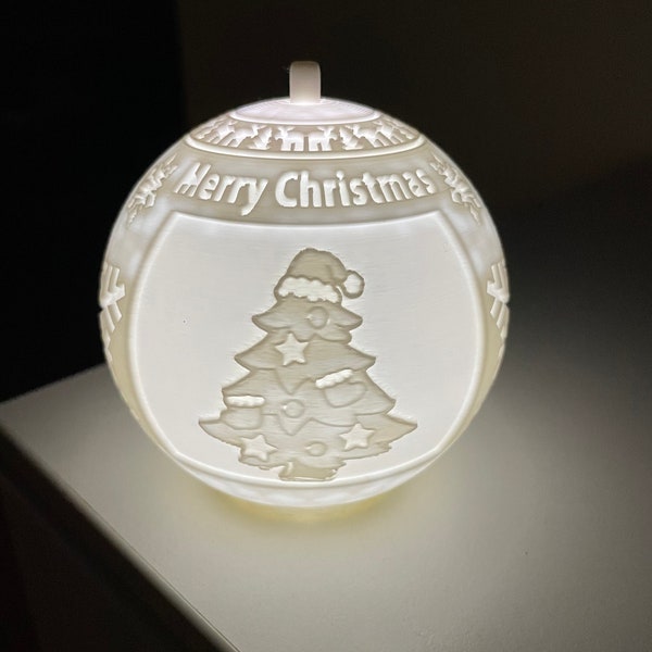 Benutzerdefinierte Foto Weihnachtskugel Ornament, Hängende oder stehend dekorative Kugel, personalisierte 3D Druck Dekor, Weihnachtsgeschenk