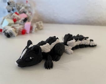 Fidget Skunk, Cute Jointed Fidget Toy Animal, 3D Printed in Germany, Perfect Gift for Children and Adults