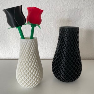 Vase made of sustainable plastic | 3D printed vase | Flower vase | Decorative vase / decoration | Decorative item / decoration | Gift | Abstract design