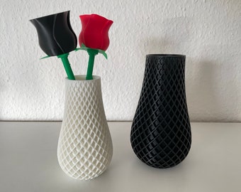 Vase made of sustainable plastic | 3D printed vase | Flower vase | Decorative vase / Decoration | Decorative item / Decor | Gift | Abstract design