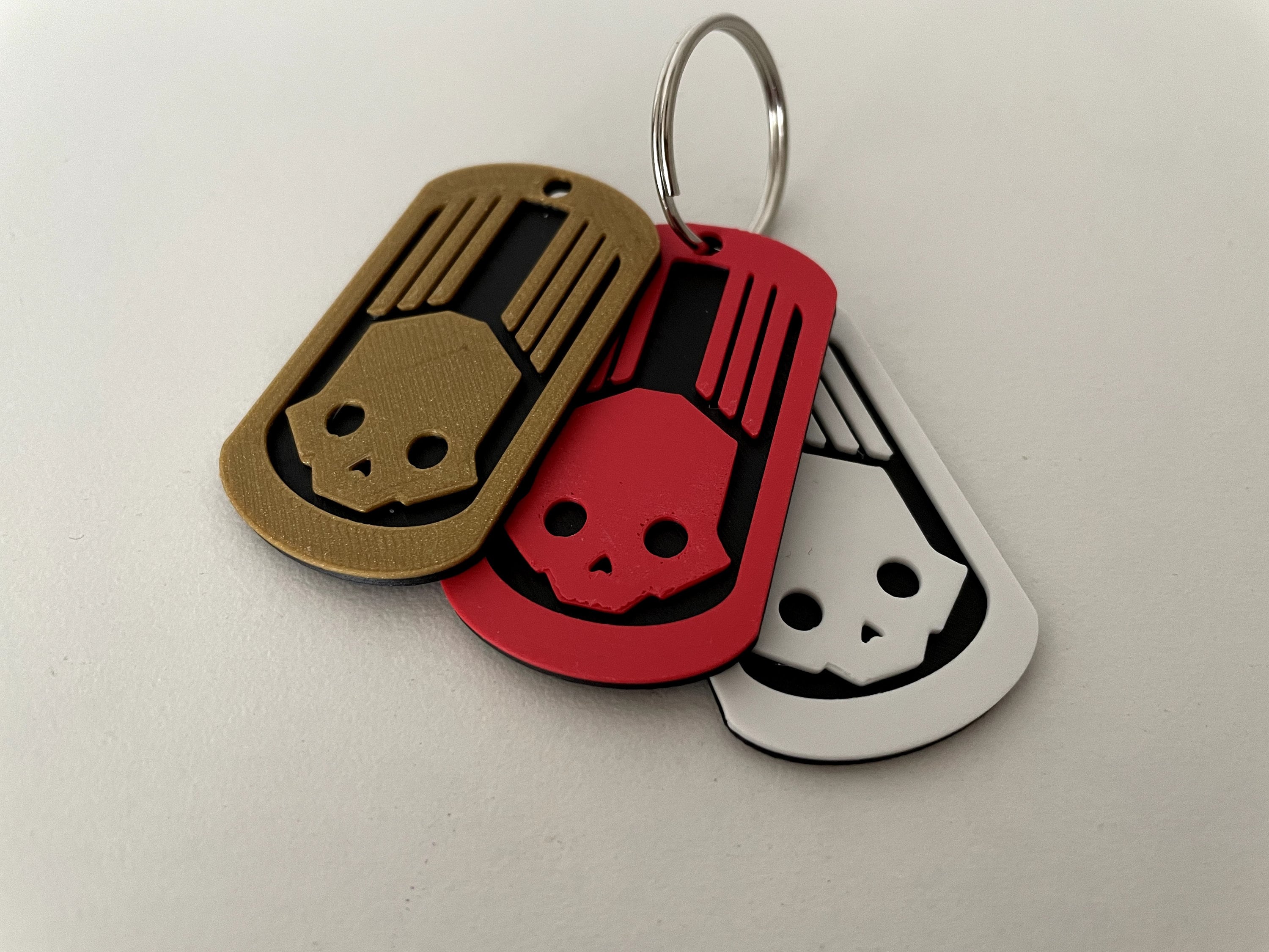 Helldivers 2 Dog Tag Keychain 3D Printed With Your Game Tag