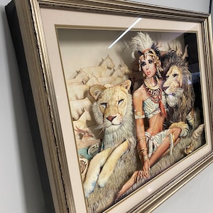 Handmade 3D  painting, 3D Paper relief art, 3D wall paper relief painting, 3D gear pape painting, 58cm x 71cm x 10cm