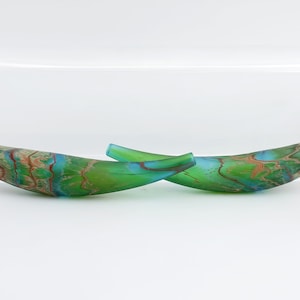 Handmade Glass Hollow Beads For Necklace. Glass Beads. Blown beads. Lampwork beads. Handmade. Craft.