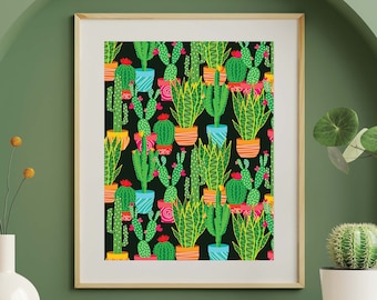 Cactus Poster - Modern Succulent Print for Chic Home Decor
