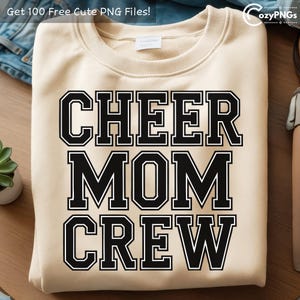 Cheer Mom Crew PNG, Cheer Mom Life sublimatieontwerp, shirt Loud and Proud Cheer Mom png, Cheer Squad Mom digitaal bestand