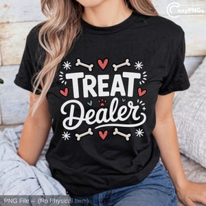 Leckerli Händler Hundemama Shirt: Lustiges Hundeliebhaber T-Shirt (digitaler Download)