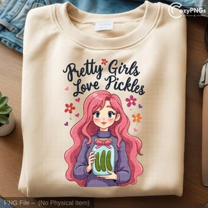 Anime Girl Gurkenglas PNG: Kawaii Clipart, Shirt Sublimation (digitaler Download)