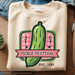 Gurke Festival PNG: Retro Kawaii Gurke Clipart (Digitaler Download)
