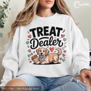 Leckerli Händler Hunde Mama PNG: Golden Retriever Design (Digitaler Download)