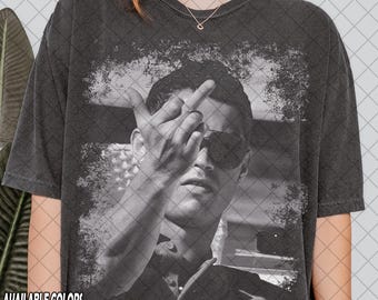 Vintage Comfort Colors Cristiano Ronaldo Middle Finger T-Shirt, Meme Funny T-Shirt, Gift For Women and Man Unisex T-Shirt
