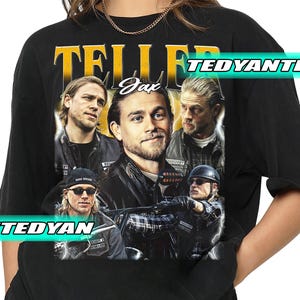 Vintage Jax Teller T-Shirt, Gift For Women and Man Unisex T-Shirt