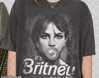 Vintage Comfort Colors Britney Spears bubble gum balloon Shirt, It's Britney Bitch!, Gift For Women and Man Unisex T-Shirt