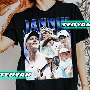 Vintage Jannik Sinner T-Shirt, Jannik Sinner Graphic T-Shirt, Gift For Women and Man Unisex T-Shirt