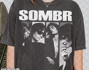 Vintage Comfort Colors Sombr T-Shirt, Sombr World Tour Music Fan Tee T-Shirt, Gift For Women and Man Unisex T-Shirt