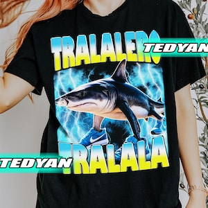 Vintage Tralalero Tralala Funny Shark Meme Shirt, Weird Absurd Hilarious Shirt, Gift For Women and Man Unisex T-Shirt