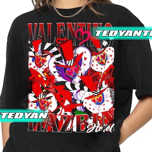 Vintage Valentino Hazbin Hotel T-Shirt, Gift For Women and Man Unisex T-Shirt