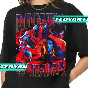 Vintage Miguel O&#39;Hara Spiderman Across The Spider-Verse T-Shirt, Gift For Women and Man Unisex T-Shirt