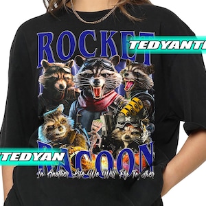 Vintage Rocket Racoon Guardian Of Galaxy T-Shirt, Gift For Women and Man Unisex T-Shirt