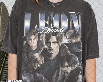 Vintage Comfort Colors Leon Kennedy T-Shirt, Resident Evil Requiem Shirt, RE9 Requiem Tee, Gift For Women and Man Unisex T-Shirt