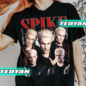 Vintage Spike Buffy The Vampire Slayer T-Shirt, Spike Vampire Graphic T-Shirt, Gift For Women and Man Unisex T-Shirt
