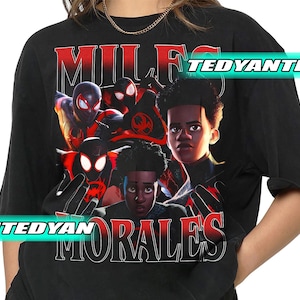 Vintage Miles Morales Spiderman Across The Spider-Verse T-Shirt, Gift For Women and Man Unisex T-Shirt