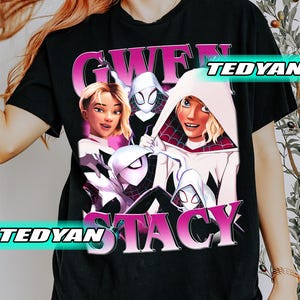Vintage Gwen Stacy Spiderman Across The Spider-Verse Shirt, Gift For Women and Man Unisex T-Shirt