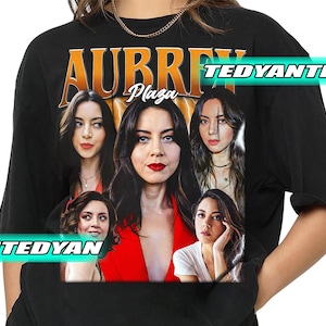 Vintage Aubrey Plaza T-Shirt, Gift For Women and Man Unisex T-Shirt