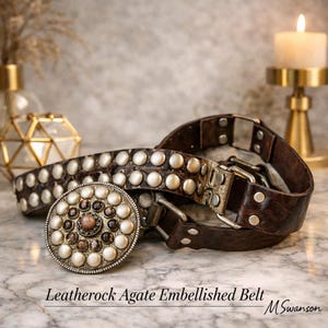 Studded Boho Belt - Etsy display picture 2