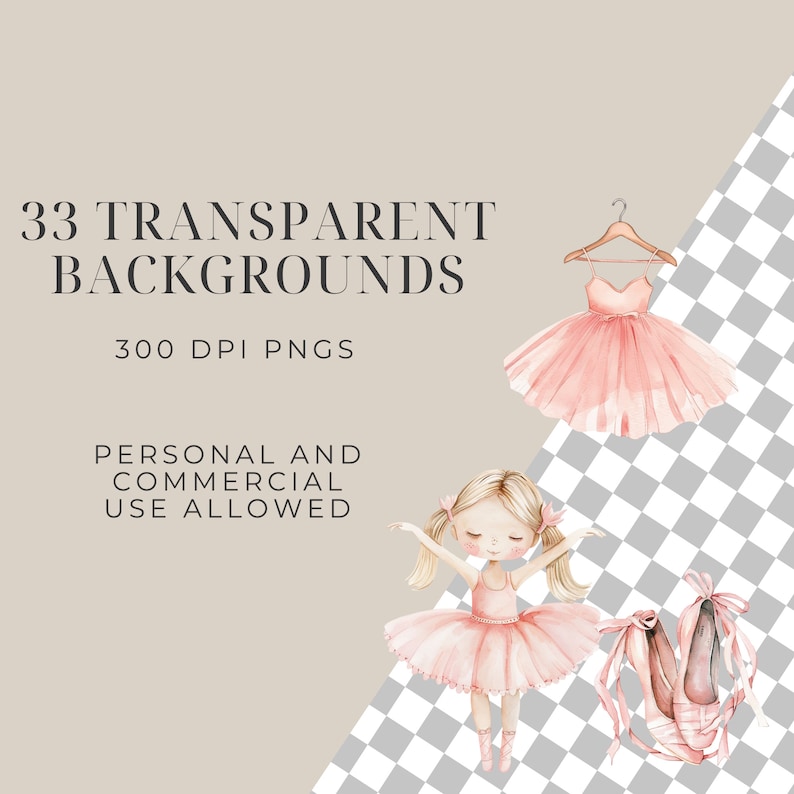 Watercolor Pink Ballerina Clipart Pack, Little Ballerina Clipart, Swan ...