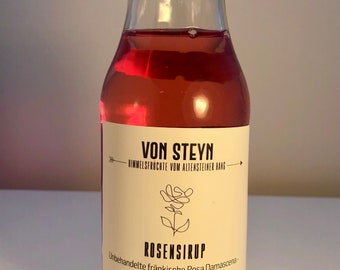 Rose syrup - rose syrup from Altensteiner Hang