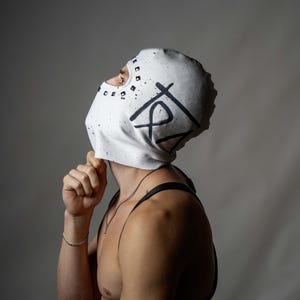 Designer Balaclava cotton ski mask unisex Japanese texture Motorcycle Nightclub festival party snowboard full faced head neck warmer protect