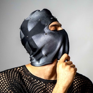 Handmade chrome hearts Blackcross Balaclava Motorcylce Face Mask Pooh Shiesty Mask Ski Mask