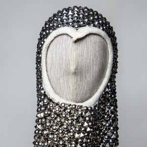 Handmade balaclava mask ,Staple stone pattern ski mask ,designed mask, motorcycle mask, custom mask, Christmas Gift Idea