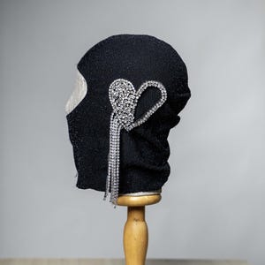 Handmade balaclava mask ,stone heart pattern mask, designed mask, motorcycle mask, custom mask, Christmas Gift Idea