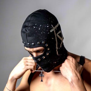 Designer Balaclava cotton ski mask unisex Japanese texture Motorcycle Nightclub festival party snowboard full faced head neck warmer protect