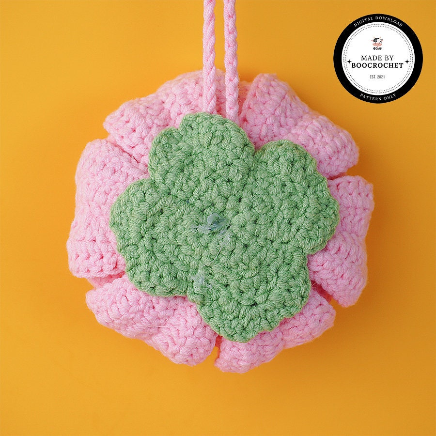 Peony Flower Car Hanging Crochet Pattern Car Accessories Crochet Car