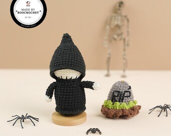 Grim Reaper Crochet Pattern | GRIM REAPER Amigurumi Toy Pattern | Crochet Ornament | Death Crochet Pattern | Halloween Crochet | Boo.Crochet