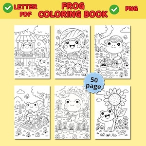 frog coloring book, printable coloring pages, animal coloring pages, kids coloring sheets, kawaii frog coloring pages, kawai animal coloring