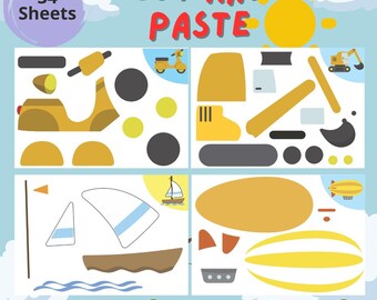 Kids Scissors Activities, Cut and Paste Worksheets, Scissors Learning Activities, Preschool Scissors Practice, Childrens Scissors Worksheets