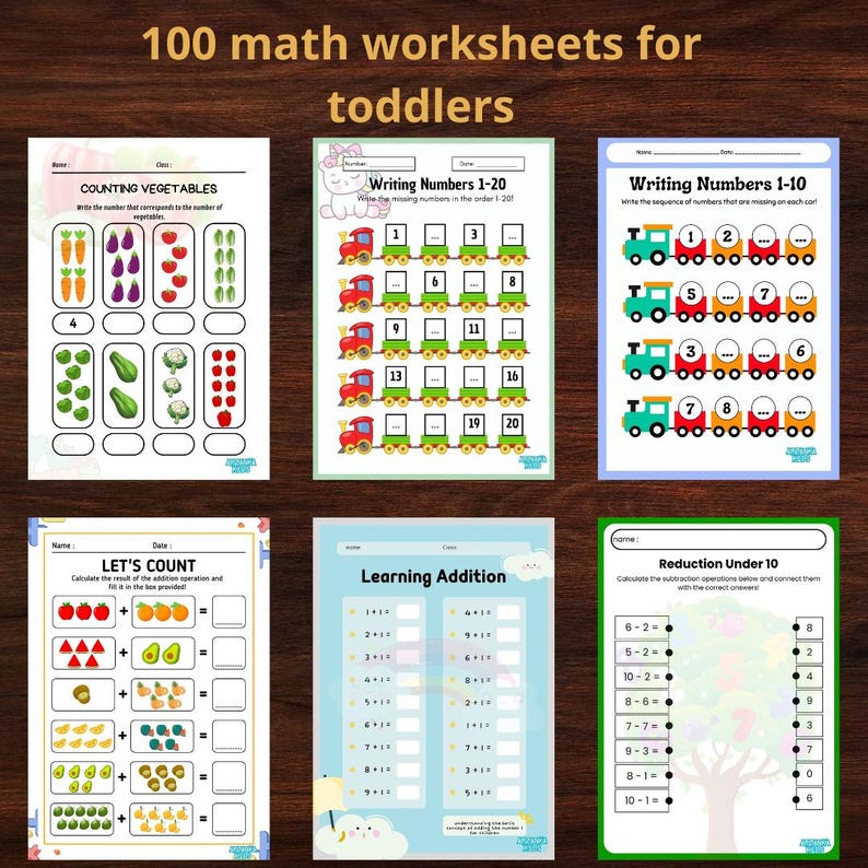 Math Worksheets for Kids, Learning Math Printables, Printable Math ...