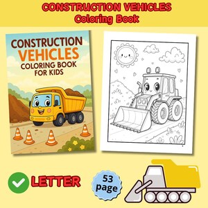 Construction coloring pages, Vehicle coloring pages, Truck coloring pages, Bulldozer coloring pages, Kids construction activity, Crane