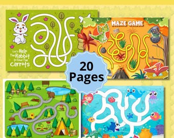 Maze game for kids, Toddler maze puzzle, Maze learning toy, Kids maze puzzle, Children’s maze game, Handmade maze toy for children